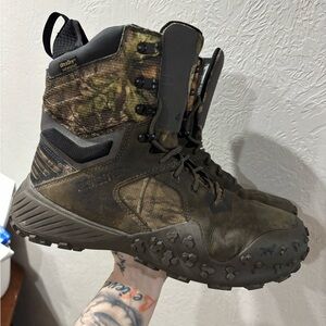Irish Setter Mens Vaprtrek 8” Waterproof Leather Insulated Mossy Oak Camo Sz 9.5